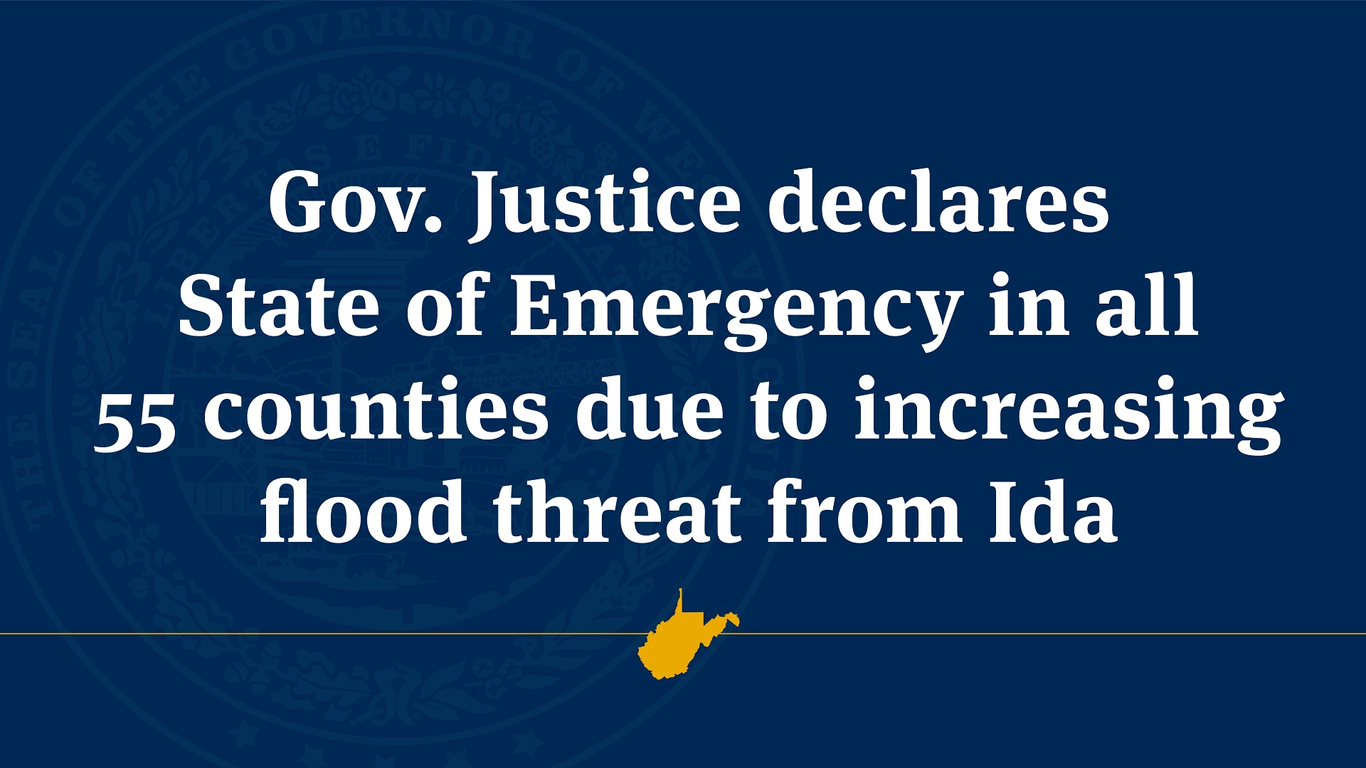 Gov. Justice Declares State Of Emergency In All 55 Counties Due To ...